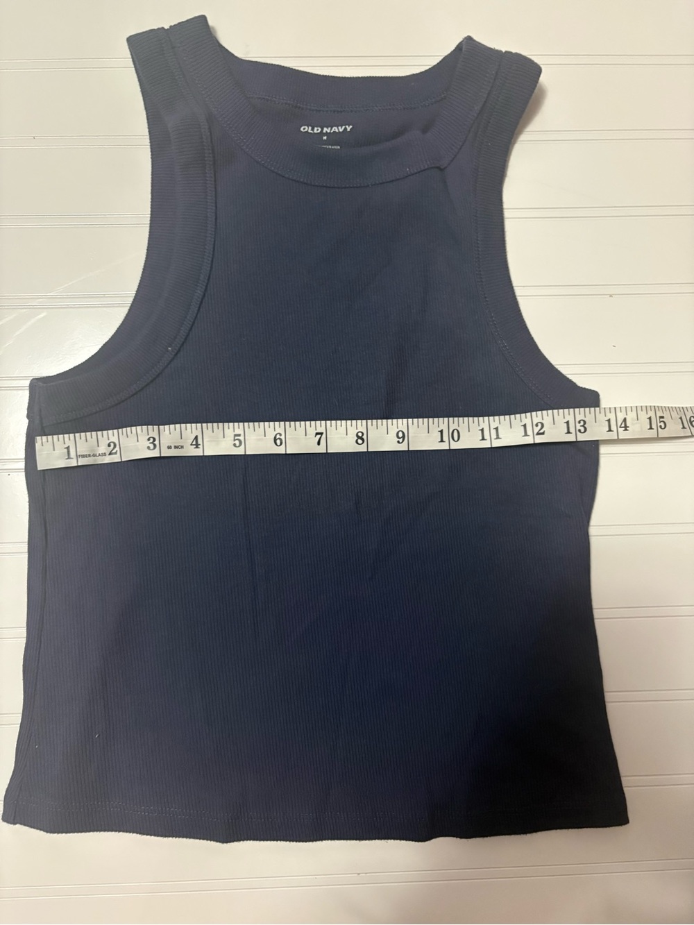 Old Navy Dark Blue Ribbed Racerback Tank